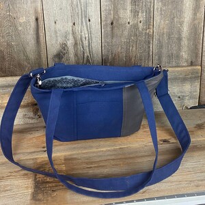 Crossbody Purse Shoulder Bag Travel Bag Custom Made Work Purse Eco Bag Purse Organziation Tech Bag Handmade image 5