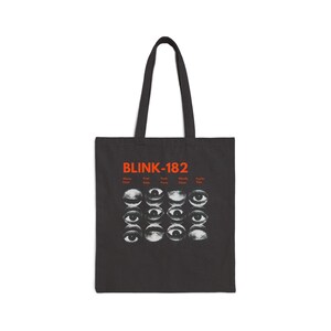 Blink 182 draagtas, katoenen draagtas voor muziekliefhebbers, festivaluitrusting, uniek cadeau voor hem of haar, filmavonden, dagelijks gebruik, milieuvriendelijk