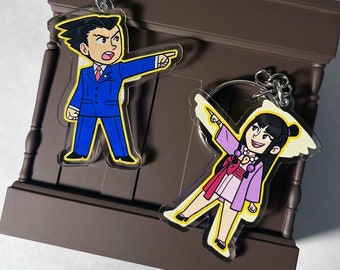 Double Sided Ace Attorney Keychains [RETIRED]
