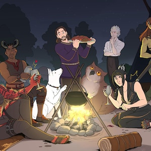 Baldur&#39;s Gate 3 Camp Print
