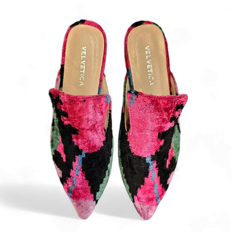 custom velvet slippers