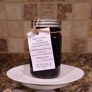Fresh Blueberry Jam with Lemon Zest