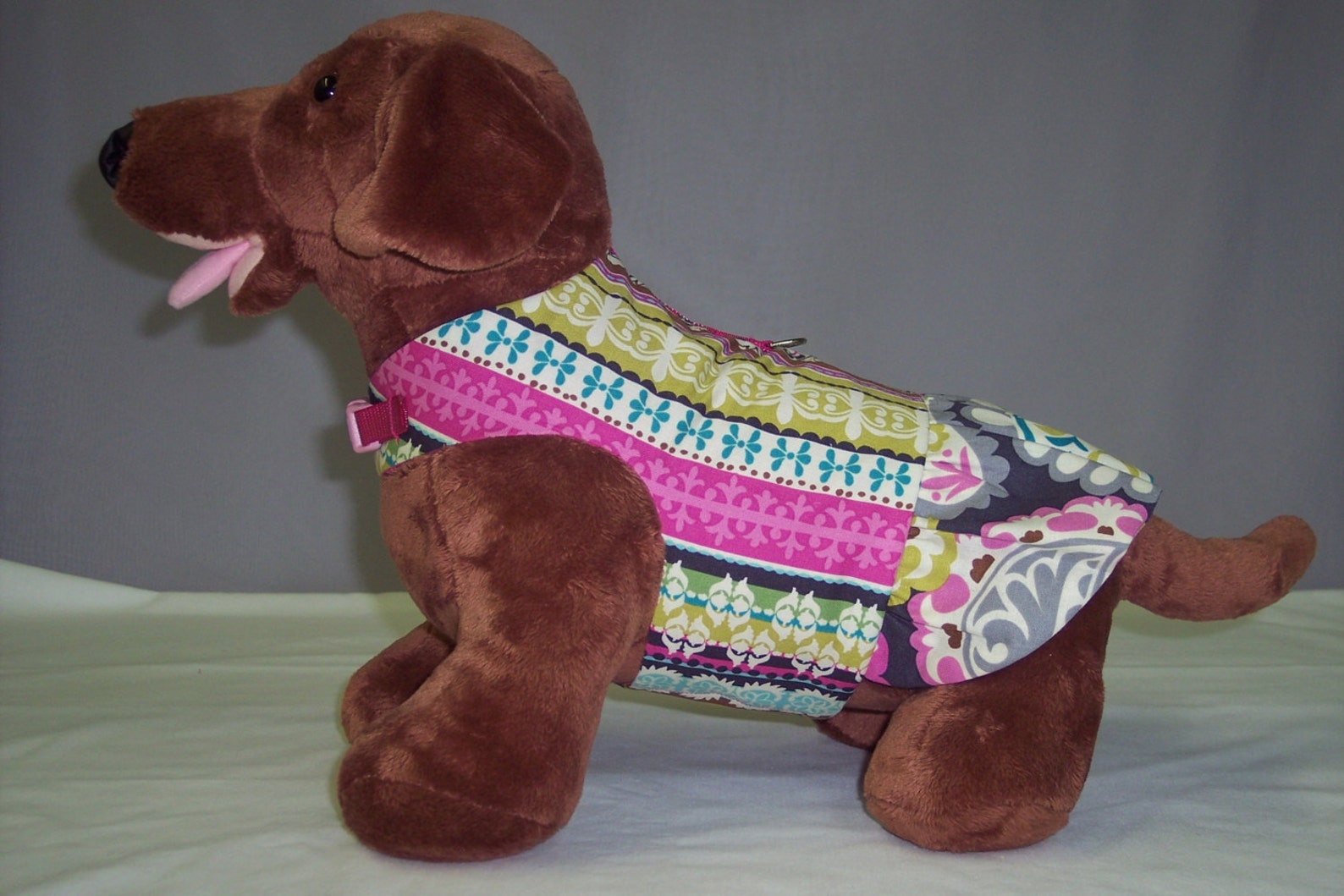 HARNESS PET CLOTHES Beautiful Floral Printed Dress Etsy