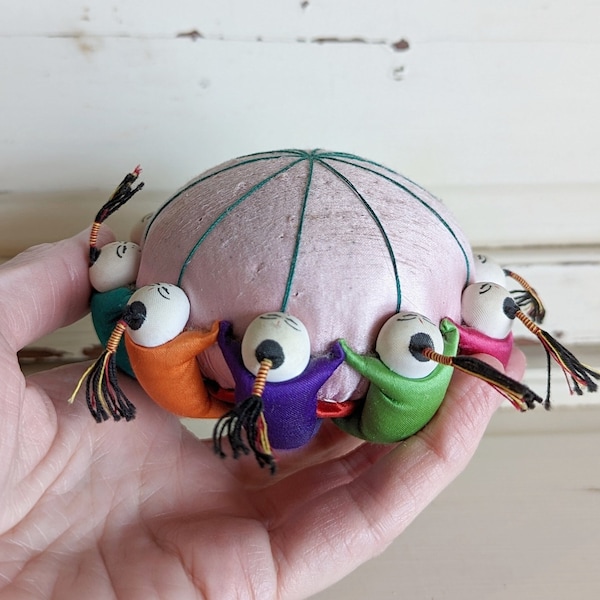 Vintage Asian Pincushion | Chinese Sewing Pin Cushion