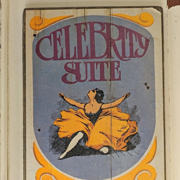 Vintage Celebrity Suite Wooden Plaque | Funny Wall Hanging Sign