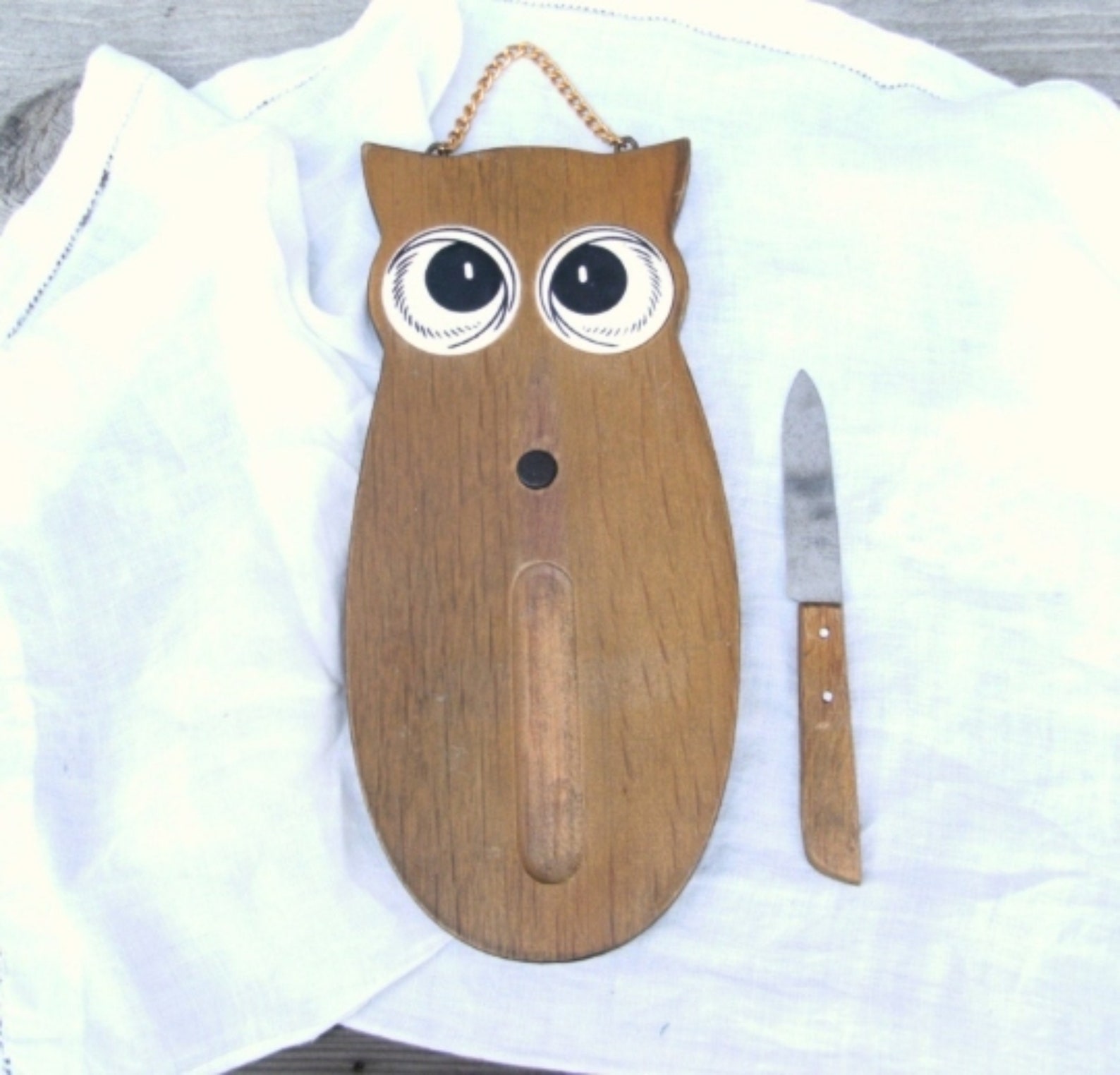 Vintage Owl Cutting Board Etsy