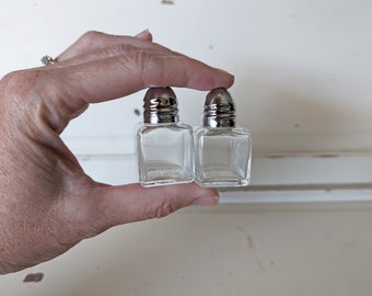 Vintage Mini Salt and Pepper Set | Individual Salt and Pepper Shakers