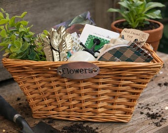 Cottagecore Gardening Gift Basket — Curated Birthday or Housewarming Set for Garden Lovers