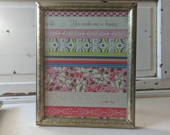 Large Ornate 8 x 10 Gold Metal Picture Frame