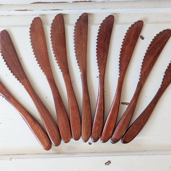 Wooden Cutlery, Fork, Spoons, and Knives Made of Wood