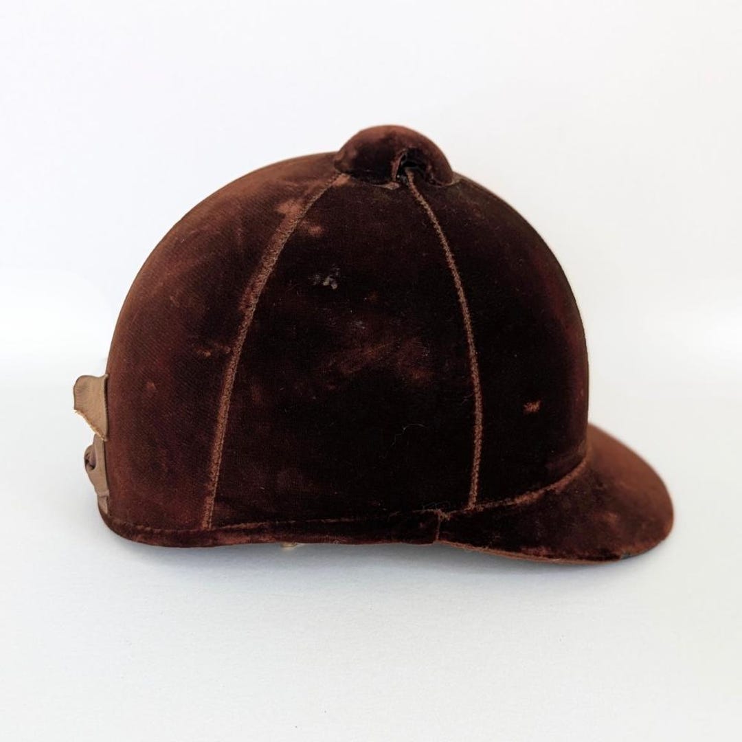 Velvette Riding Cap Vintage Equestrian Velvet Riding Helmet Decorative Hunt Cap - Etsy