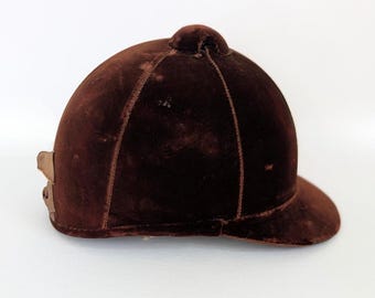 Vtg Equestrian English Velvet Horse Riding Helmet s-l400.jpg main image 2