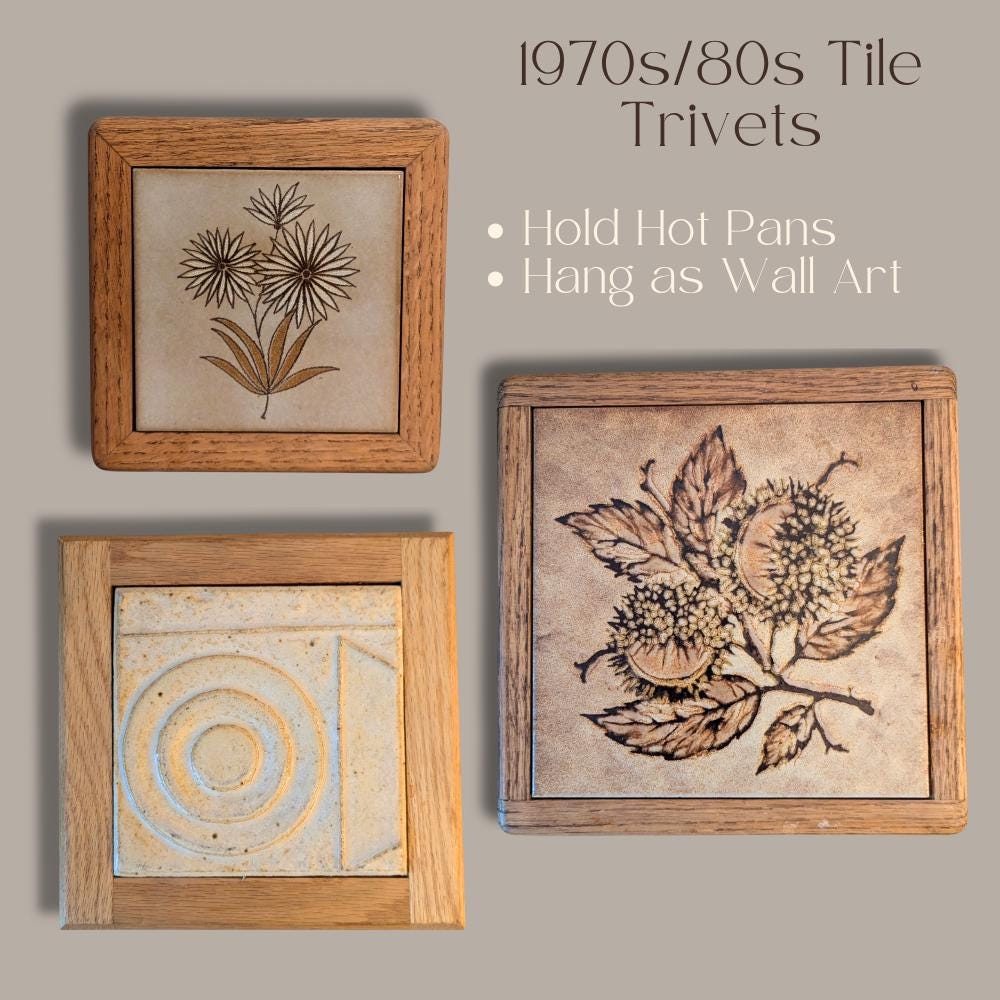 Vintage Tile Trivet - Etsy