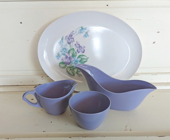 Purple melamine plates clearance