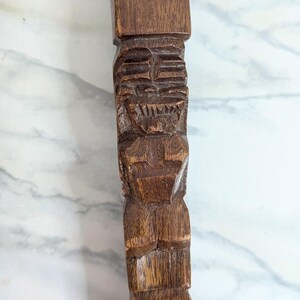 Wood Tiki Salad Serving Set