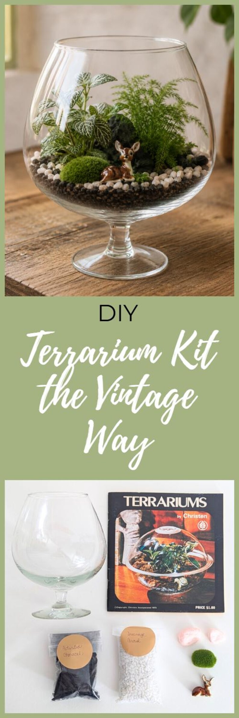 DIY Terrarium Kit the Vintage Way