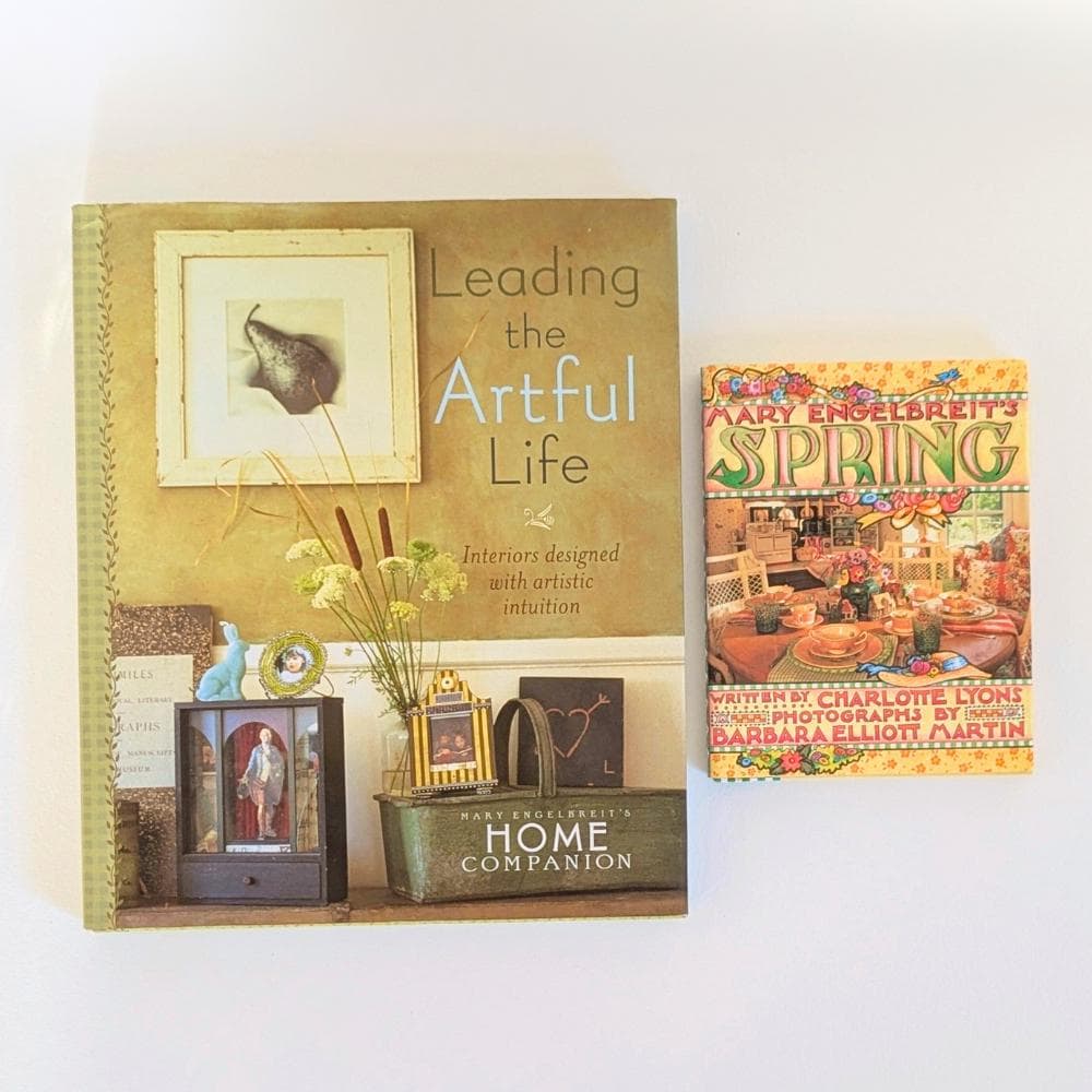 Vintage Mary Engelbreit Book Set, Leading the Artful Life Home Decorating and Spring Crafts