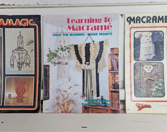 Vintage 1970s Macrame How-to Books | How to Macrame