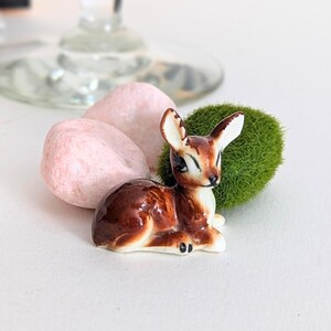 miniature vintage deer figurine