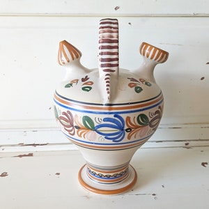 Large Handmade Traditional Botijo Water Pitcher by Cerámica Roca