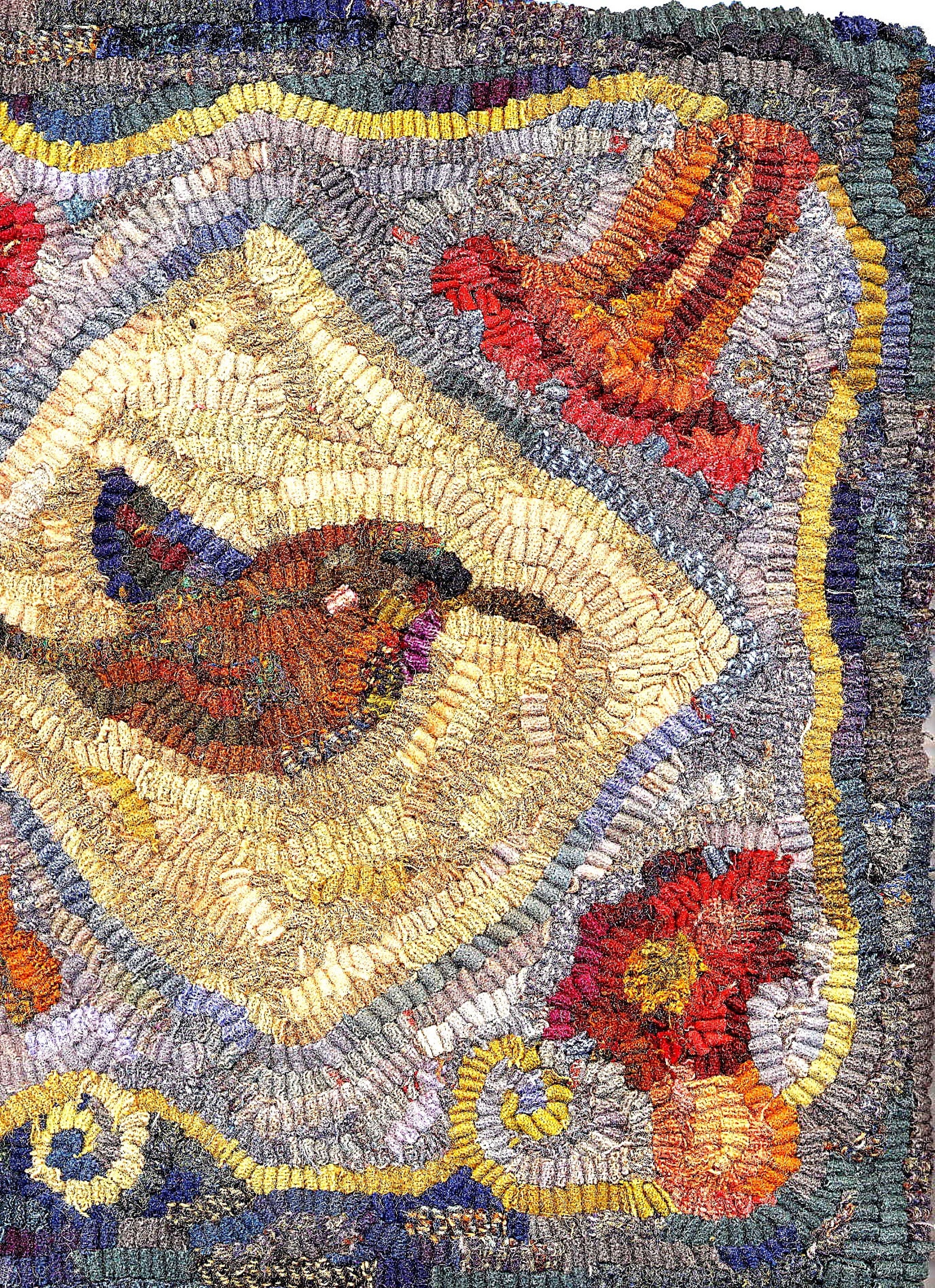 Trumpet Vine Pattern Instant PDF for Rug Hooking and Punchneedle ...