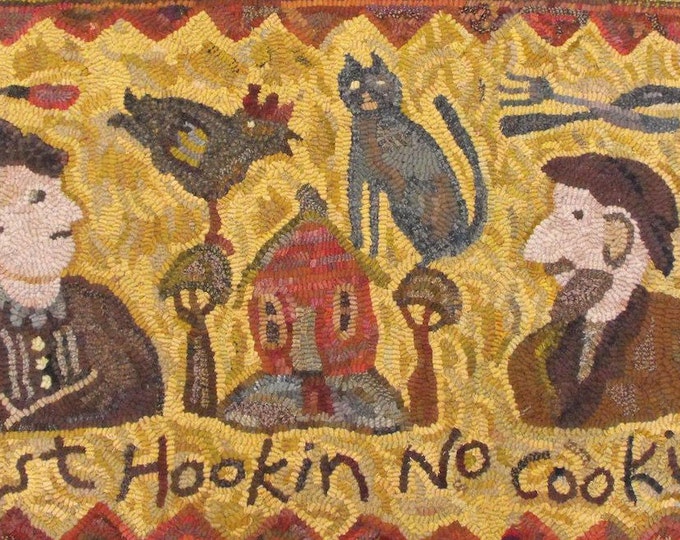 Vermont Rug Hooking Pattern on Linen//primitive Landscape//karen Kahle ...