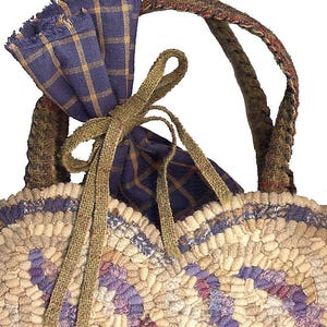 3 Botanical Hearts PDF Pattern Set for rug hooking and punchneedle embroidery//lavender rose peony floral designs//designed by Karen Kahle image 5