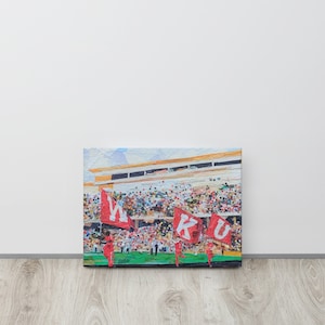 WKU Fußball Collage Kunst auf Leinwand