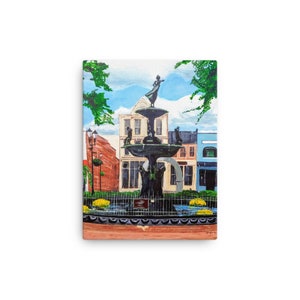 Bowling Green Kentucky Brunnen Square Park - Leinwand druck