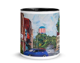 On main - bowling green ky. artwork -Mug with Color Inside