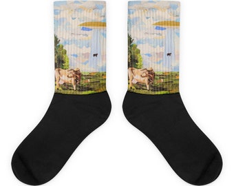 Cow abduction Socks