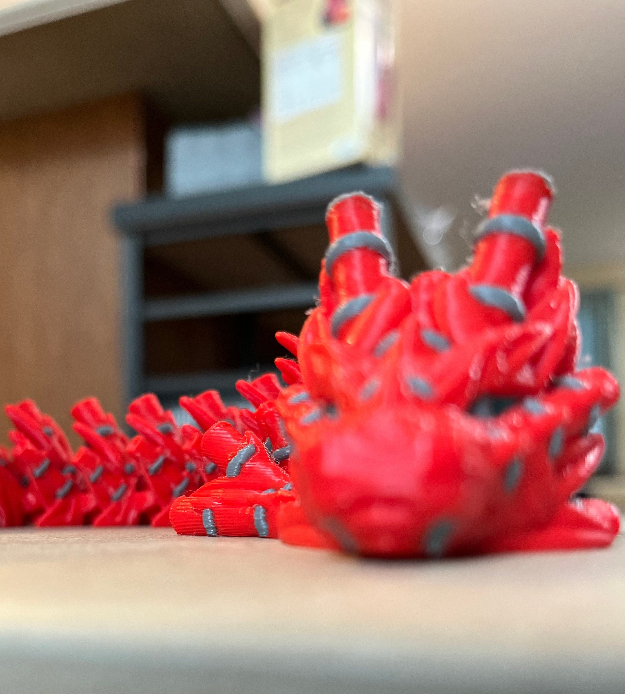 3d Printed Articulated Dragon - Etsy