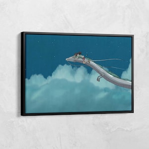 Spirited Away Canvas Print, Studio Ghibli Poster Wall Art, Anime Fan Poster, Japanese Anime Poster, Anime Gift, Studio Ghibli Poster Gift