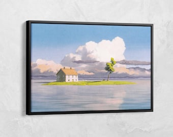 Canvas poster Spirited Away landschap, Studio Ghibli-muurkunst, Studio Ghibli-poster, anime-muurkunst, Japans anime-cadeau, Japanse anime-poster, Studio Ghibli-poster