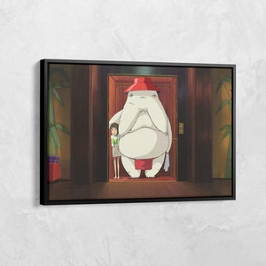 Spirited Away Poster, Studio Ghibli Canvas Wall Art, Anime Poster, Japanese Anime Poster, Anime Fan Gift, Studio Ghibli Poster