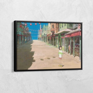 Spirited Away Canvas Print, Studio Ghibli Poster Wall Art, Anime Poster, Japanese Anime Poster, Anime Fan Gift, Studio Ghibli Poster Print
