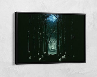Princess Mononoke Poster, Studio Ghibli Canvas Poster Wall Art, Japanese Anime Art, Anime Art Fan Gift, Studio Ghibli Poster, Anime Poster