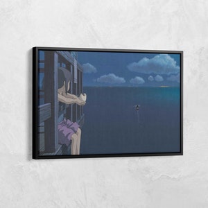 Spirited Away Canvas Poster, Studio Ghibli Poster Wall Art, Studio Ghibli Poster, Anime Wall Art, Japanese Anime Gift, Japanese Anime