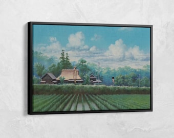 Grave Of The Fireflies Print, Studio Ghibli Canvas Wall Art, Japanese Anime Art, Anime Fan Gift, Studio Ghibli Poster, Anime Poster