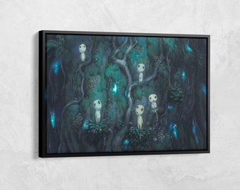 Princess Mononoke Poster, Studio Ghibli Canvas Poster Wall Art, Japanese Anime Art, Anime Fan Gift, Studio Ghibli Poster, Anime Poster Art