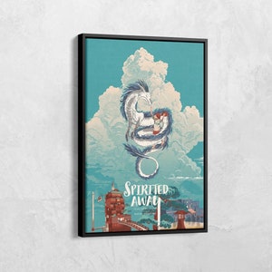 Spirited Away Canvas Poster, Studio Ghibli Design Print, Anime Poster, Studio Ghibli Poster, Anime Wall Art, Japanese Anime Gift