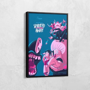Spirited Away Canvas Art Poster, Studio Ghibli Poster Wall Art, Anime Poster, Studio Ghibli Poster, Anime Wall Art, Japanese Anime Gift