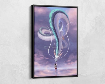 Spirited Away Poster, Studio Ghibli Wall Art, Studio Ghibli Poster,Anime Poster, Japanese Anime Gift, Anime Canvas Poster, Japanese Art Gift