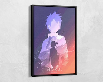 Your Name Anime Poster Print, Japanese Anime Wall Art, Anime Poster, Japanese Anime Art, Anime Fan Gift, Your Name Canvas Poster