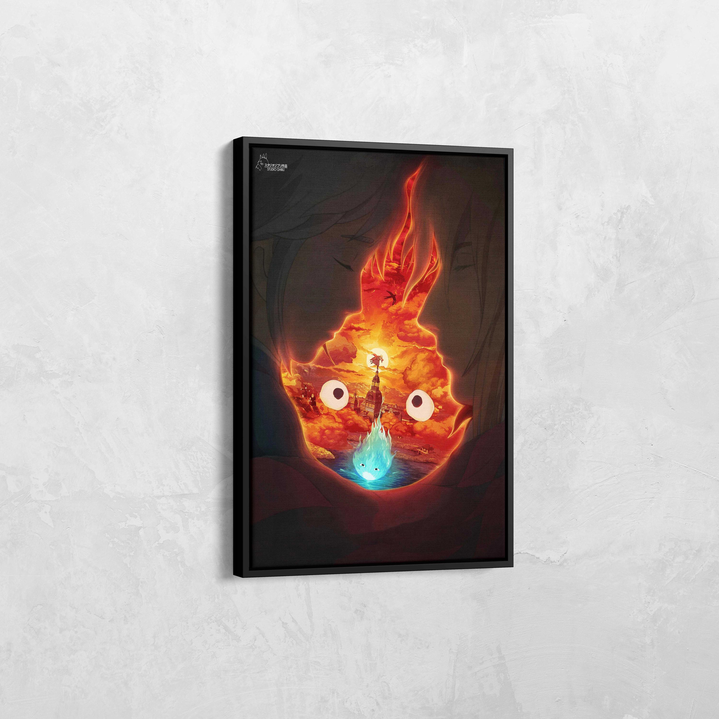Howl’s Moving Castle Print, Studio Ghibli Wall Art, Anime Poster, Special Japanese Anime Art, Anime Fan Gift, Studio Ghibli Canvas Poster