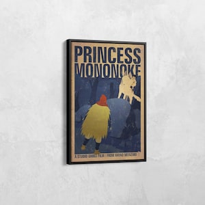 Princess Mononoke Poster, Studio Ghibli Obsolescence Wall Art, Japanese Anime Art, Anime Fan Gift, Studio Ghibli Poster, Anime Poster Print