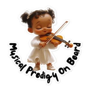 Naklejka na samochód „Musical Prodigy On Board”