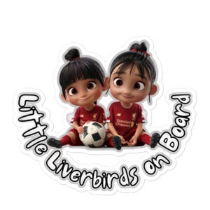 Naklejka na samochód „Little Liverbirds On Board” LIVERPOOL