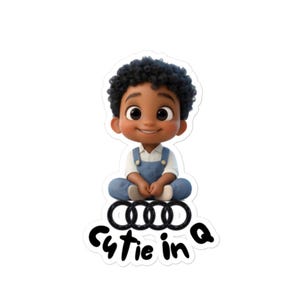 AUDI 用 Baby On Board CAR ステッカー |かわいい安全標識 |親のための装飾デカール |簡単に貼り付け、剥がせます