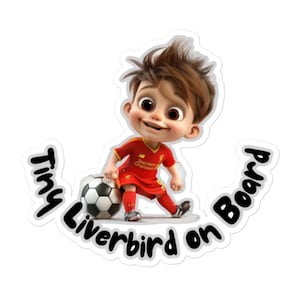 Naklejka na samochód „Tiny Liverbird On Board” LIVERPOOL